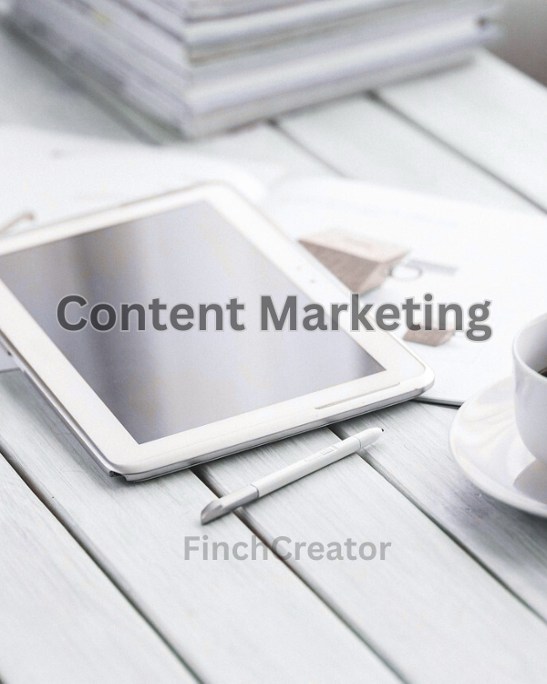 Content marketing services by FinchCreator creating SEO-optimized content strategy